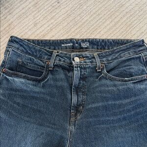 Women’s Old Navy Dark Wide Leg Blue Relaxed Jeans